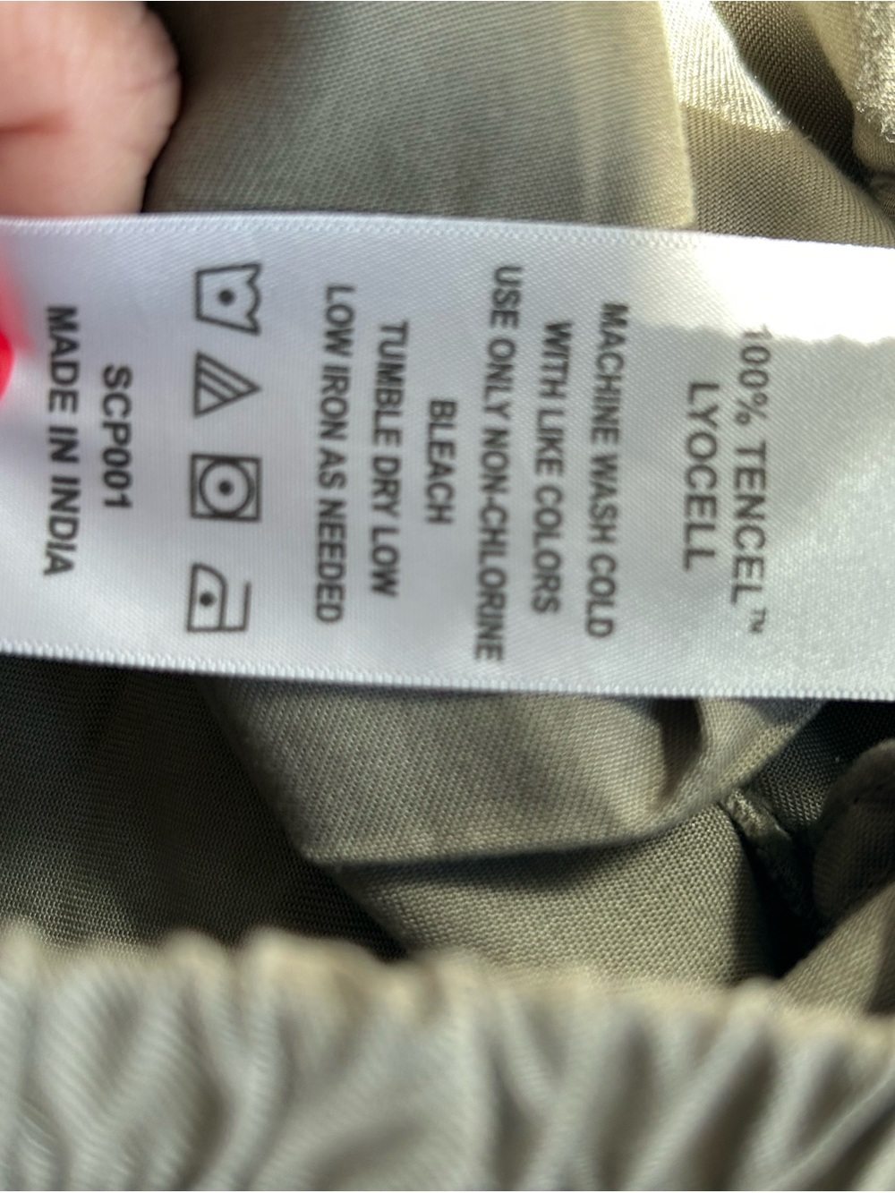 Quince Comfortable Drawstring Pants in sage green - Picture 4 of 8